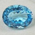 10.44 ct. VS ! Feiner ovaler 14.7 x 11.3 mm Brasilien Sky Blue Topas