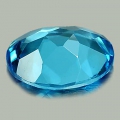 Bild 2 von 1.81 ct. Augenreiner ovaler 9 x 7.1 mm Brasilien Swiss Blue Topas