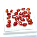4.51 ct. 25 Stück wunderschöne Orange Rote 4 x 3 mm Tansania Saphir Tropfen