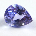 1.04 ct. IF! Lupenreiner Blau Violetter 7 x 5.4 mm Tansanit Tropfen