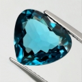 3.74 ct. Bezauberndes 10 x 8.5 mm Brasilien London Blue Topas Herz