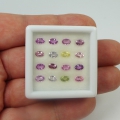 Bild 1 von 5.39 ct  16 Stück Standard erhitzte 5 x 3 mm Multi Color Tansania Saphire