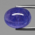 7.24 ct. Ovaler Blau Violetter 11.6 x 9 mm Cabochon Tansanit