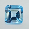 10.37 ct. VVS!  Augenreiner 12 x 11.7 mm Brasilien Sky Blue Oktagon Topas