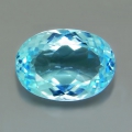 Bild 1 von 11.77 ct. VS ! Großer ovaler 16.6 x 12 mm Brasilien Sky Blue Topas