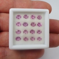 5.86 ct  16 Stück ovale Standard erhitzte 5 x 4 mm Pink Madagaskar Saphire