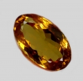 19.13 ct. VVS ! Länglich ovaler 21.7 x  13 mm Citrin