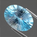 6.69ct. VVS! Bezaubernder 14 x 10 mm Brasilien Sky Blue Topas