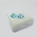 Bild 2 von 6.79 ct. VVS!  Perfektes Paar ovale Brasilien Sky Blue Topas Edelsteine