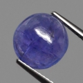 3.37 ct. Halbrunder natürl. 9.5 x 9.2 mm CabochonTansanit Edelstein