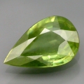 1.26 ct.  Gelblich Grüner 10.3 x 6.5 mm Madagaskar Titanit Sphen Tropfen