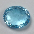 Bild 3 von 10.82 ct. VVS ! Augenreiner ovaler 15 x 12.7 mm Brasilien Sky Blue Topas