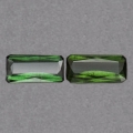 1.2 ct. Tolles Paar grüne  Turmalin Baguettes