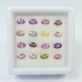 Bild 2 von 5.39 ct  16 Stück Standard erhitzte 5 x 3 mm Multi Color Tansania Saphire