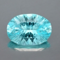 6.95 ct. VVS! Edler ovaler 14 x 10 mm Brasilien Sky Blue Topas