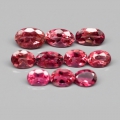 2.04 ct. 10 Stück unbeh. ovale Pink Mosambik Turmaline