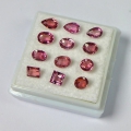 Bild 2 von 3.48 ct Schliffmix mit 12 Stück feinen Pink Mosambik Turmalin Edelsteinen