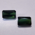 3.00 ct. Feines Paar  grüne 8.6 x 5.2 Turmalin Baguettes