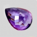 Bild 2 von 16.00 ct.  Schöner violetter 19 x 15.4 mm Amethyst Tropfen