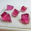 Bild 1 von 13.23 ct 5 Stück facettierte Pink Turmalin / Rubellit Kristalle aus Mosambik