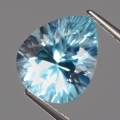 4.60 ct. VS! Toller 12 x 9.8 mm Sky Blue Brasilien Topas Tropfen