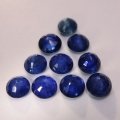 Bild 2 von 4.93 ct! 10 Stück runde dunkelblaue 4.8 bis 4.4 mm Madagaskar Saphire