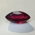 Bild 1 von 5.13 ct. Großes rotviolettes 15.5 x 7.5 mm Rhodolith Granat Navette