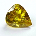 3.01 ct. Toller Goldgelber 9.7 x 8.1 mm Madagaskar Titanit Sphene Tropfen