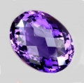 Bild 1 von 25.55 ct.VVS! Natürlicher ovaler 20.4 x 16 mm Brasiien  Amethyst