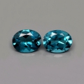 4.30 ct. Perfektes Paar ovale Brasilien London Blue Topas Edelsteine