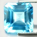 Bild 1 von 5.27ct.  VS!  Sky Blue 9.6 x 9.6 mm Brasilien OktagonTopas